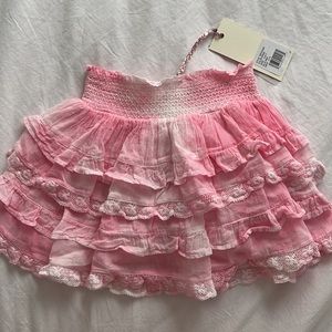 100% Authentic Loveshackfancy Girls Billie Pink skirt size 4-5